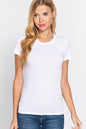 White Short Sleeve Crew Basic