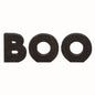 Wood Black Small Glitter Boo Block Decor Set 3