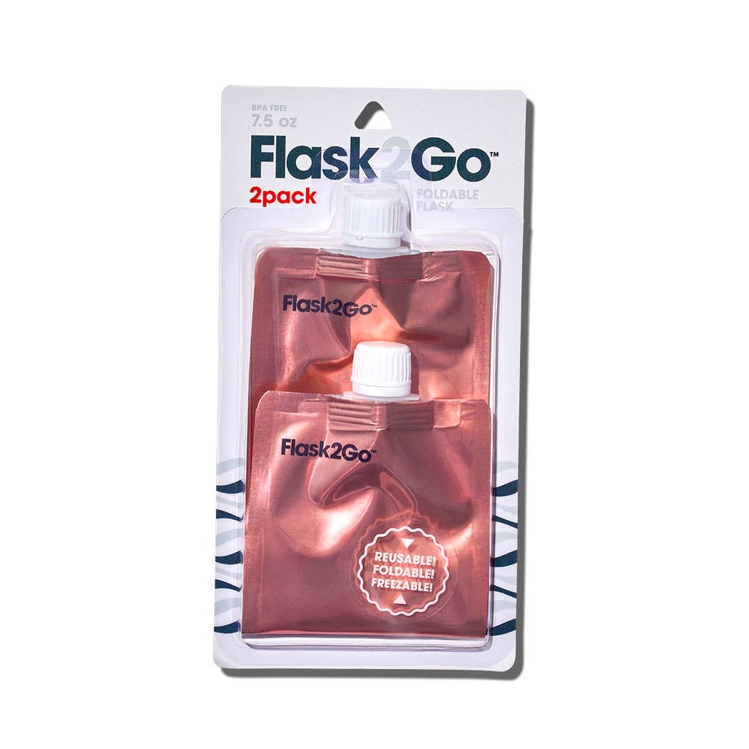 The Foldable Flask - Rose Gold 2pk