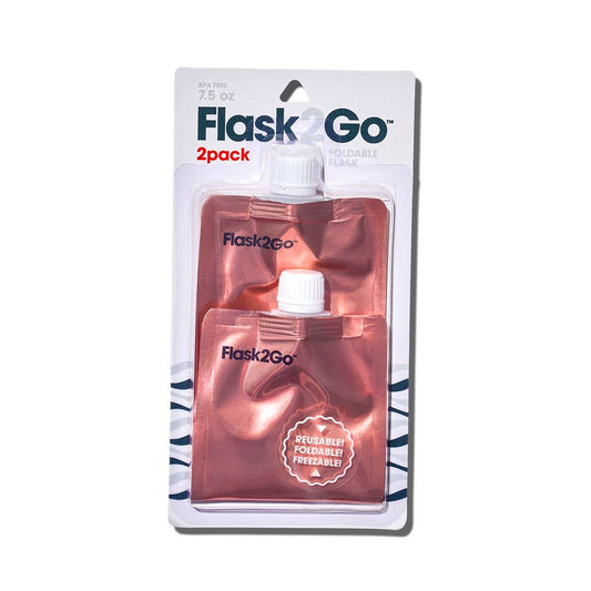 The Foldable Flask - Rose Gold 2pk