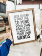 Seek to Lead A Quiet Life