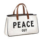 Santa Barbara Canvas Tote - Peace Out