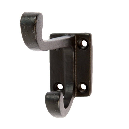 Rectangular Plate Rounded Hat & Coat Hook