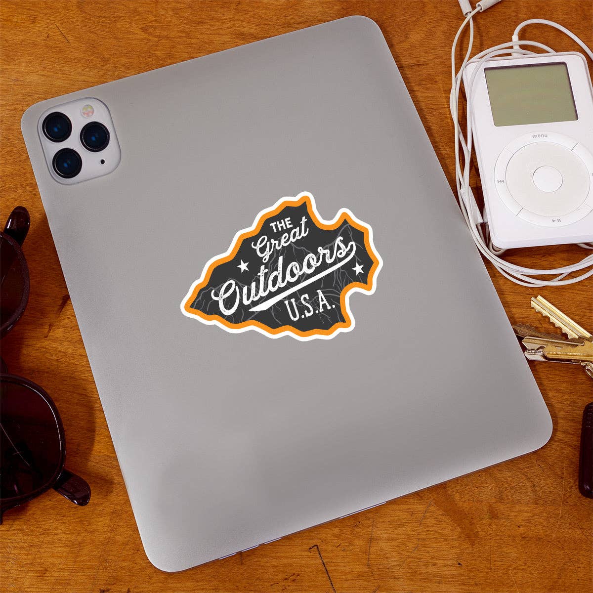 Great Outdoors Die Cut Vinyl Sticker