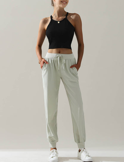 Elastic Band Waist With Side Pocket Pants