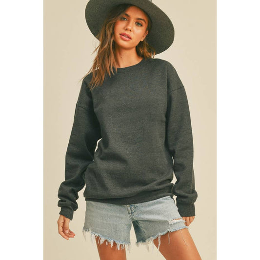 Blank Sweatshirt: BLACK, XL