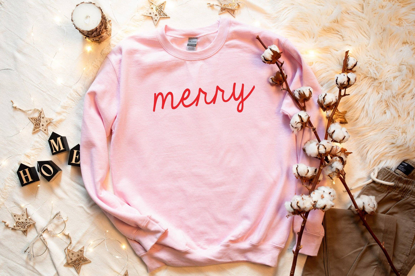 Merry Screen Print sweatshirt