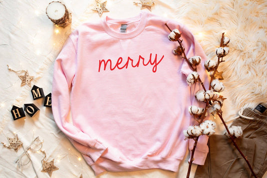 Merry Screen Print sweatshirt