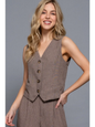 Straight Stripe Linen Effect Vest & Pant Set