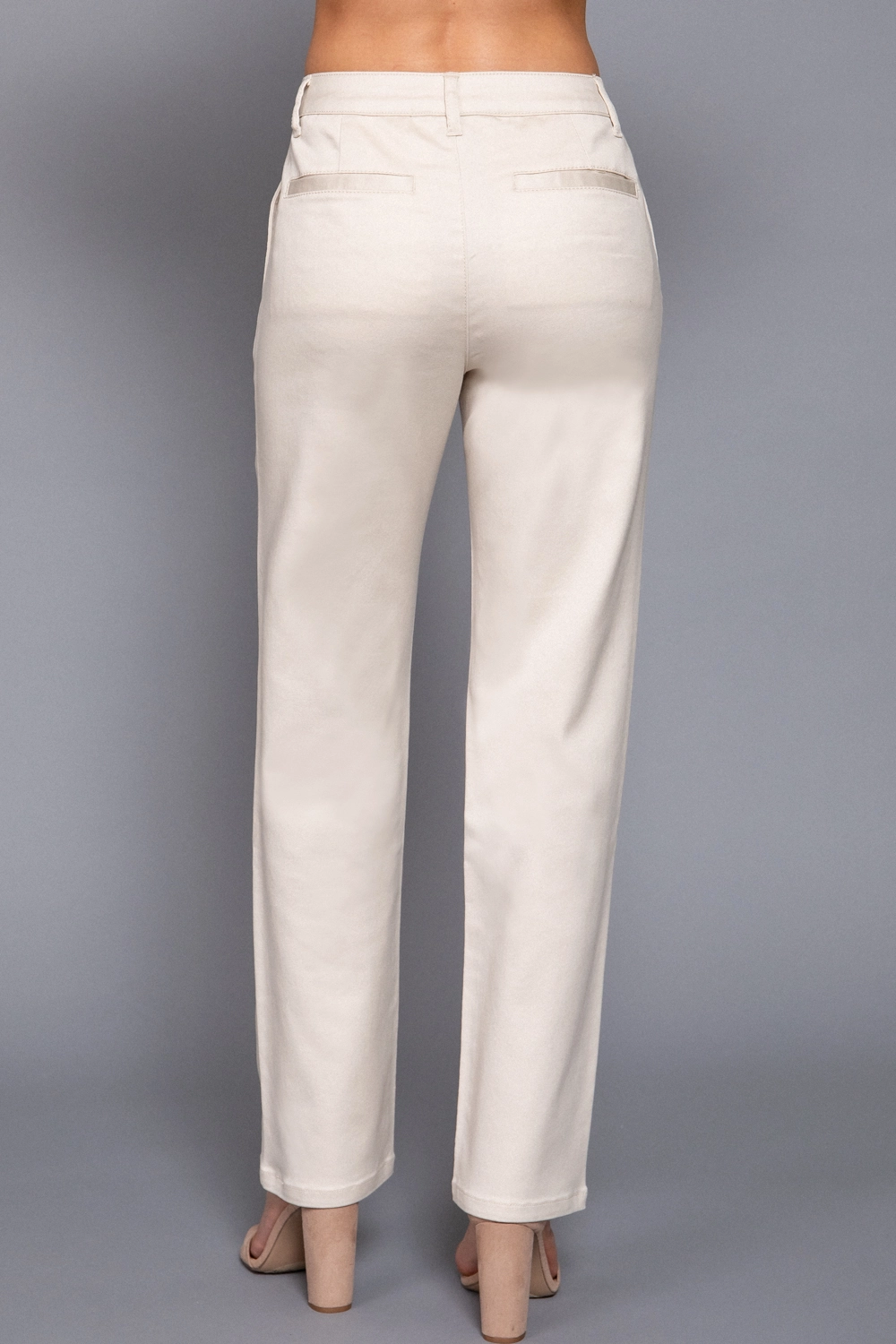 Straight Fit Twill Long Pants