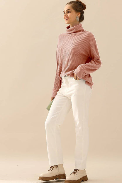 TURTLE HIGH NECK KNIT TOP