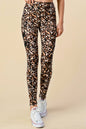 Leopard Yoga Leggings with side pocket