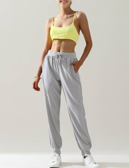 Elastic Band Waist With Side Pocket Pants
