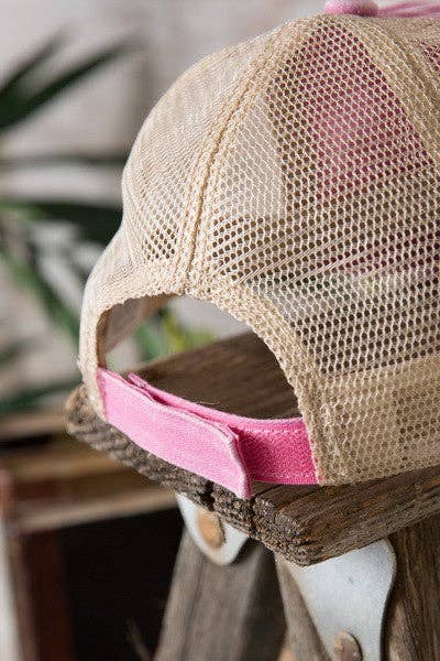 Distress Mesh Back Cap