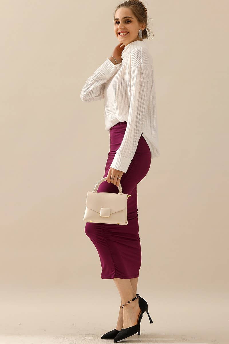 TURTLE HIGH NECK KNIT TOP