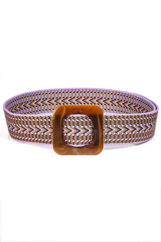 Boho Chevron Pattern Braided Belt