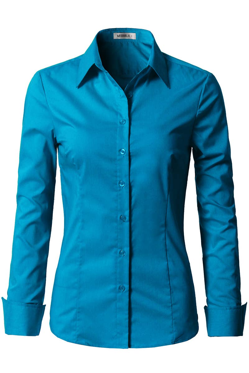 Button Down Long Sleeve Collared Shirt