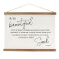 Beautiful Canvas Banner with Frame, 24 x 18-Inch