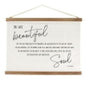 Beautiful Canvas Banner with Frame, 24 x 18-Inch