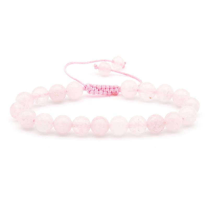 8MM Elastic Natural Stone Bracelets: Indian agate