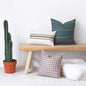 Modern Boho Lumbar Throw Pillow Cover,Moss Green