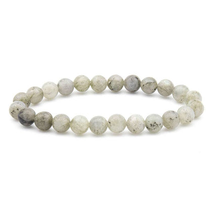 8MM Elastic Natural Stone Bracelets: Indian agate