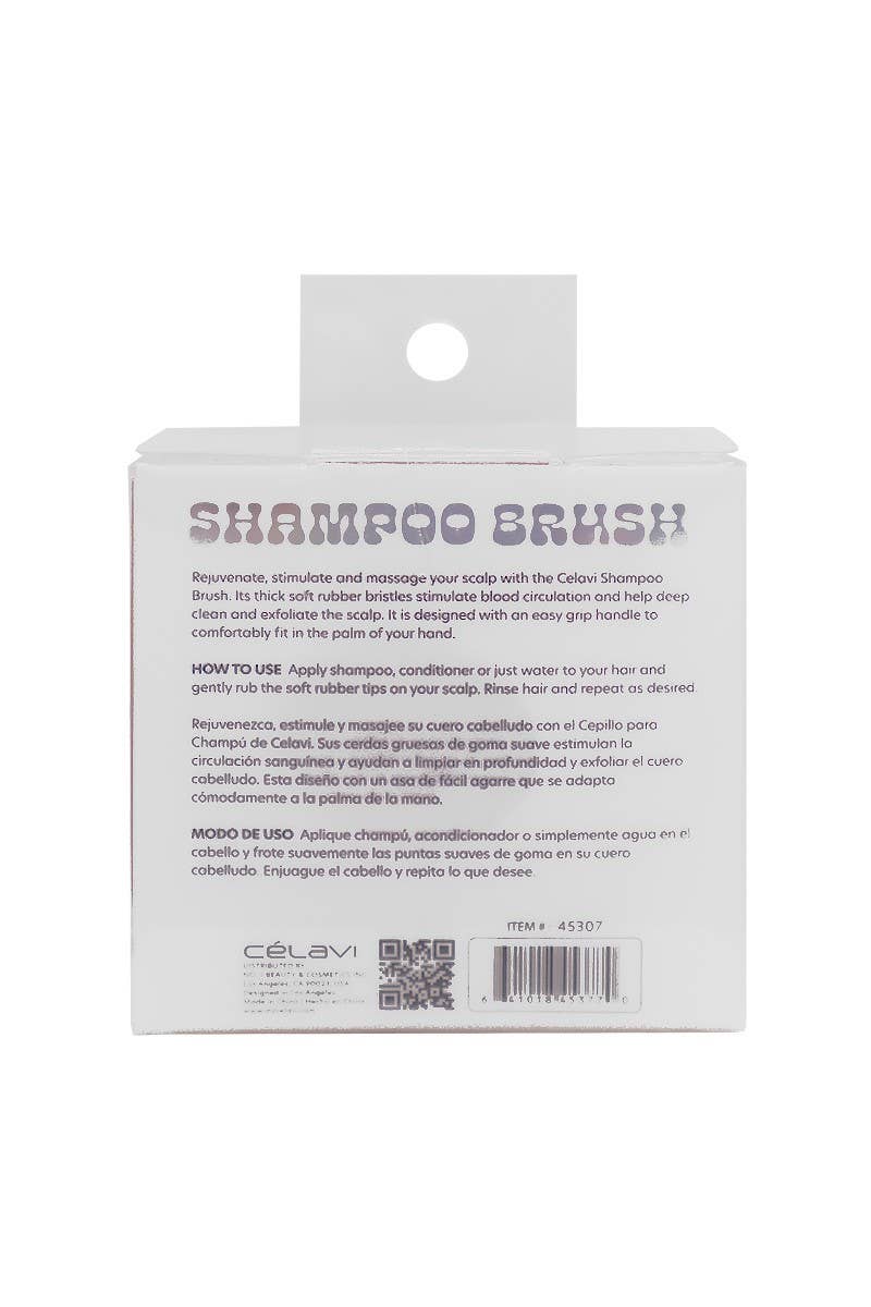 Celavi 45307 Salmon Bath & Spa Shampoo Brush - 12pc