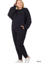 Plus Sweatshirt & Sweatpants 2pcs