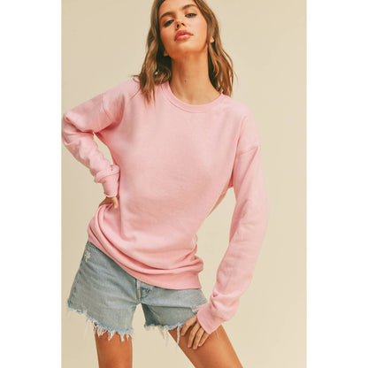 Blank Sweatshirt: BLACK, S