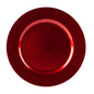 Metallic Charger Plate- Red