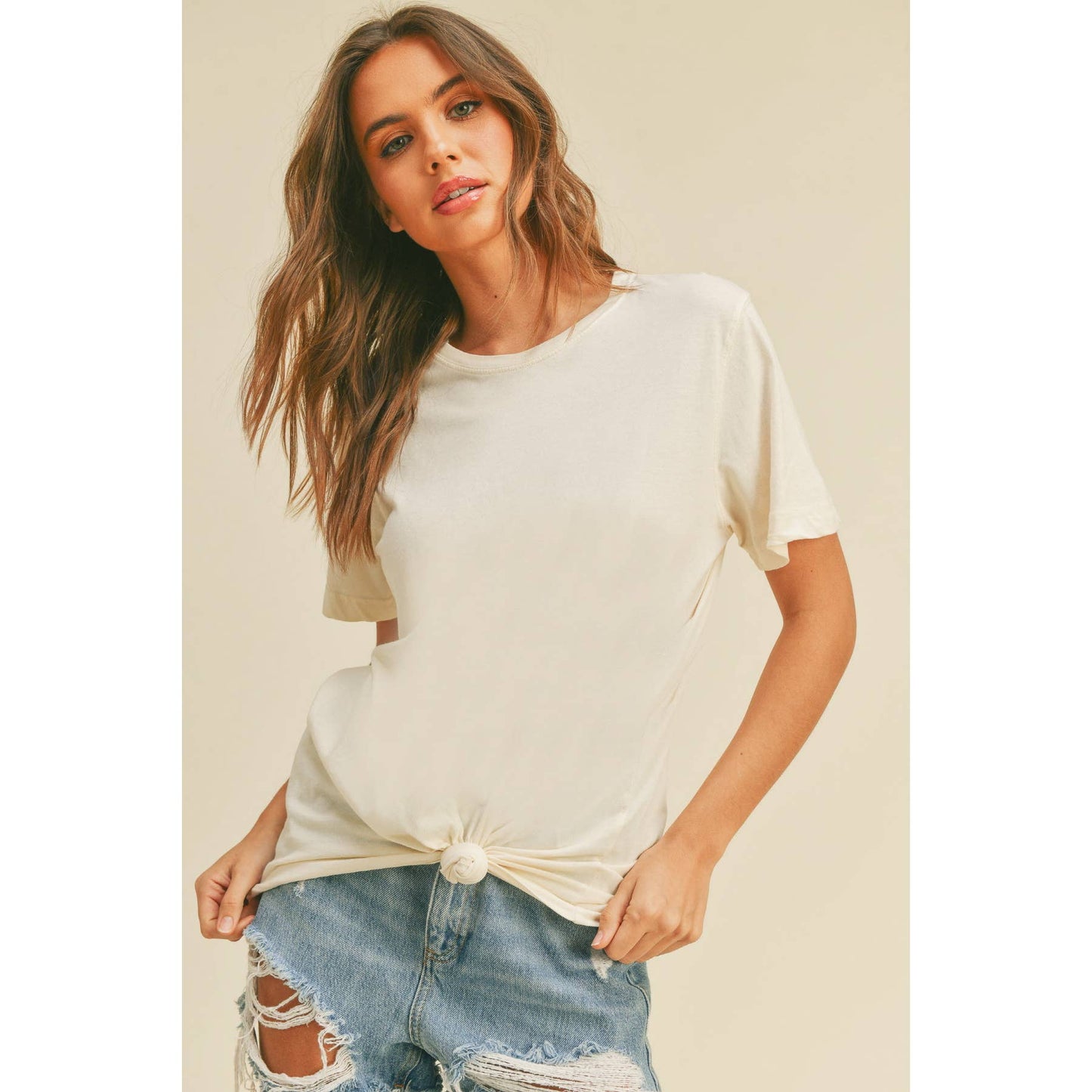 Regular Fit Tee: PUMPKIN SPICE, S