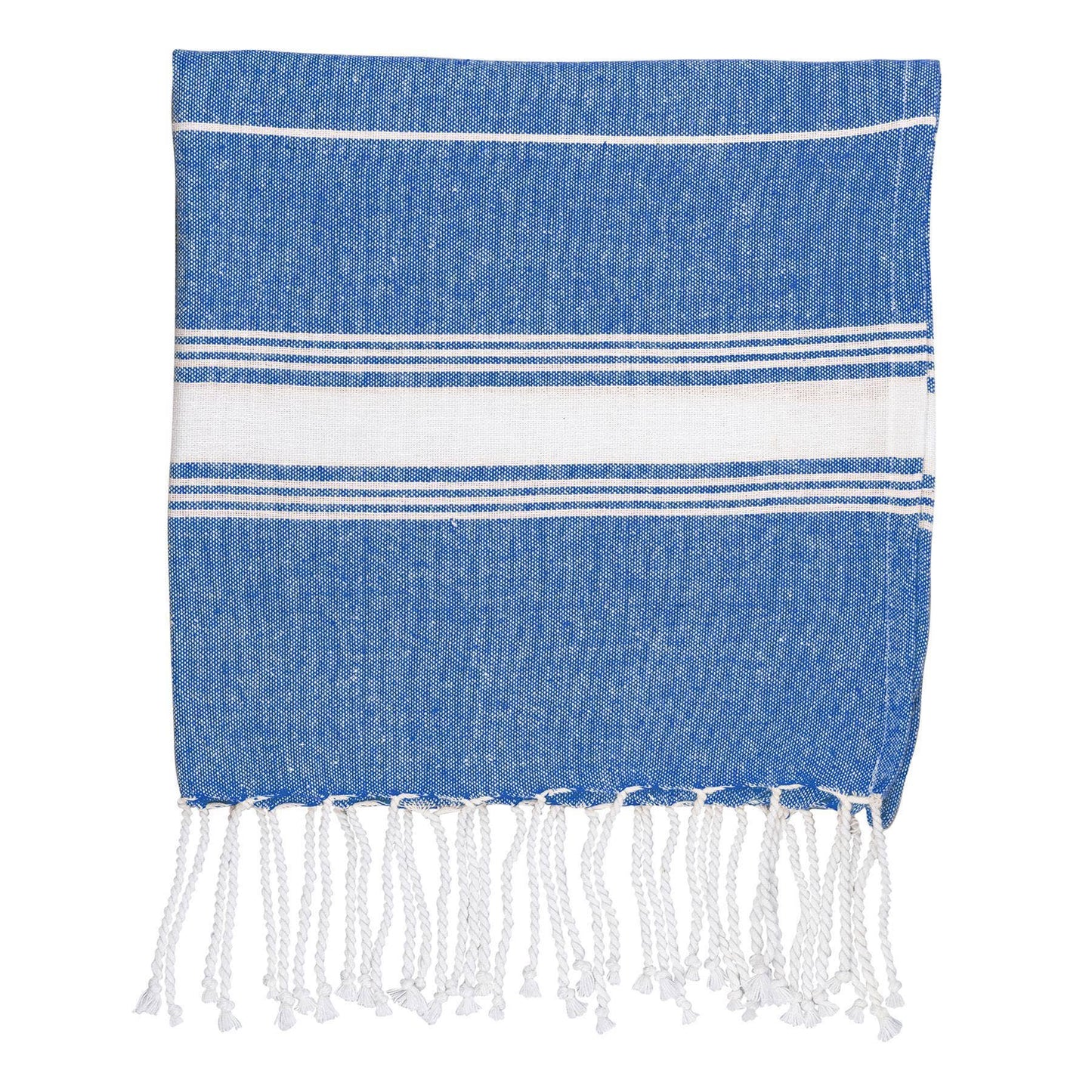 Small Turkish Cotton Beach Towel - Navy