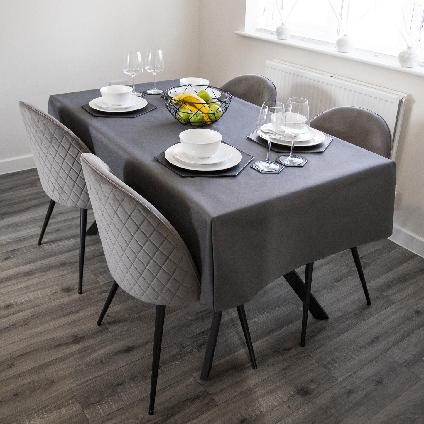 Decorative Home Tablecloth - Dark Grey |
