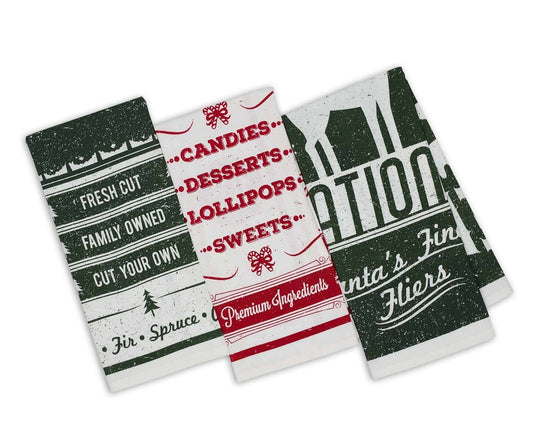 One Single Vintage Printed Dishtowels Assorted Mix