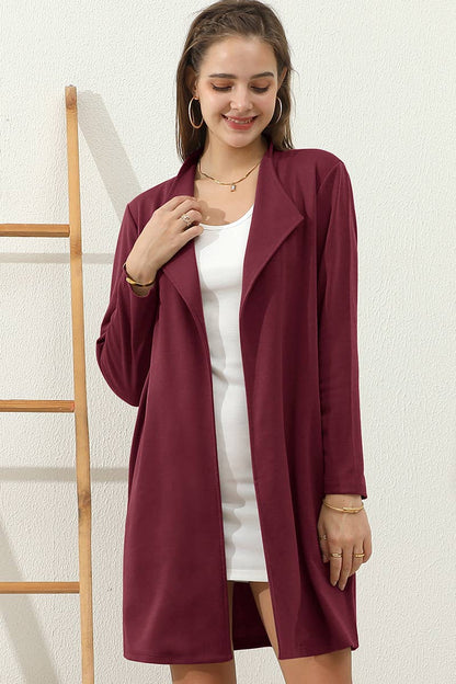OPEN FRONT OFFICE TRENCH JACKET