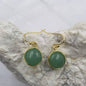 Gold Plated Semi-Precious Stone Earrings