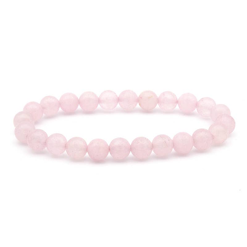 8MM Elastic Natural Stone Bracelets: Indian agate