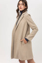 Jacquard fleece long coat w/ side-pockets