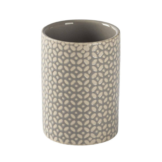 Ceramic Toothbrush Holder - Grey