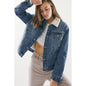 Kancan Trucker Sherpa Jean Jacket