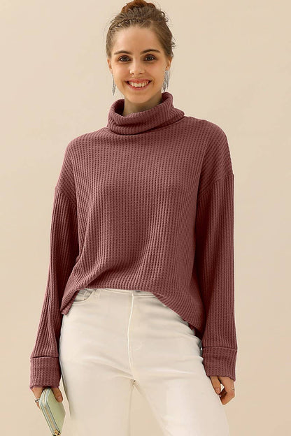 TURTLE HIGH NECK KNIT TOP