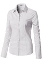Button Down Long Sleeve Collared Shirt