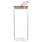 Glass Storage Jar Wooden Lid 1.5L