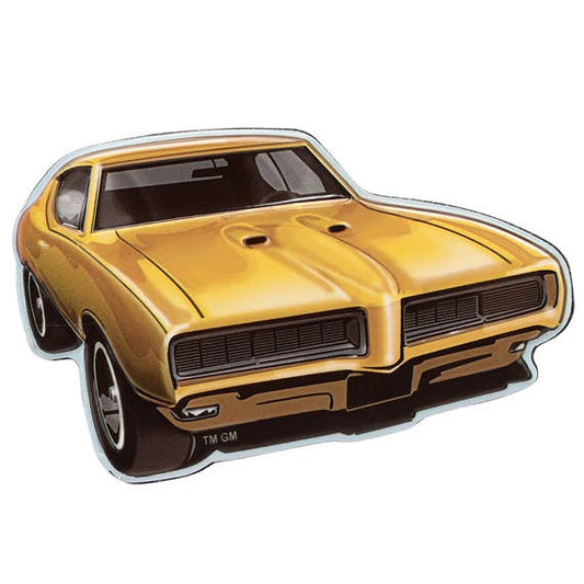 1968 Pontiac Embossed Metal Magnet